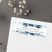 Wild Azure | Botanisch retouradres Etiket