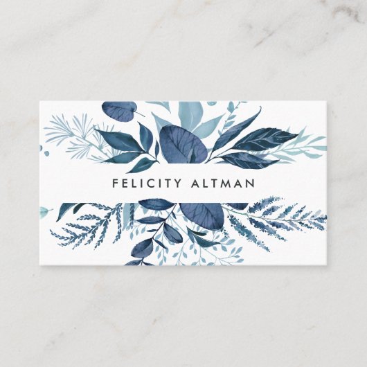 Wild Azure | Botanisch Visitekaartje (Voorkant)