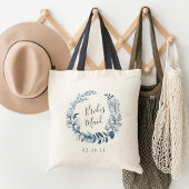 Wild Azure Bridesmaid Tote Bag