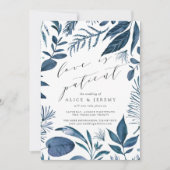 Wild Azure Love is Patient Wedding Postponement Kaart (Voorkant)