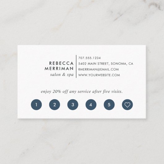 Wild Azure Loyalty Kaarten (Voorkant)