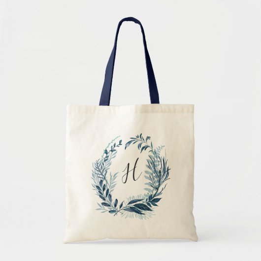 Wild Azure Monogram Tote Bag (Voorkant)