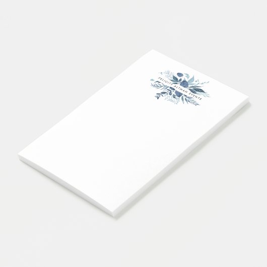 Wild Azure Personalized Post-it® Notes (Schuin)