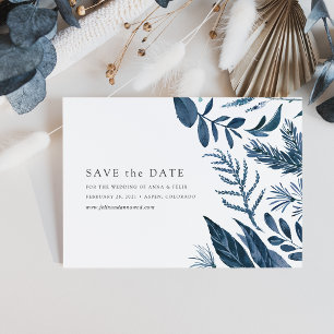 Wild Azure Save the Date Kaart