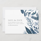 Wild Azure Save the Date Kaart (Voorkant)