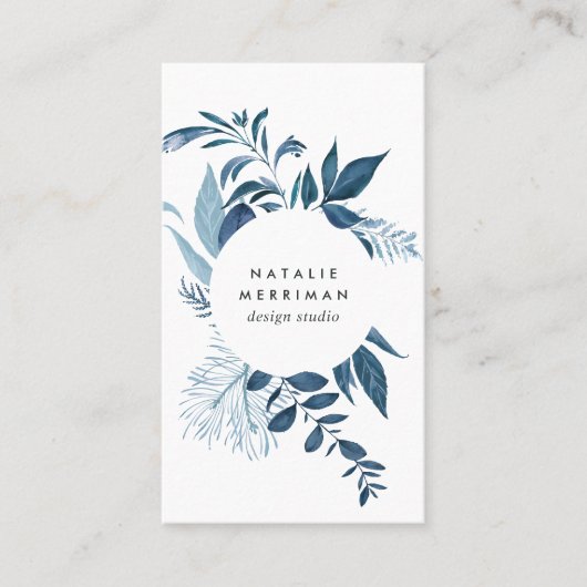 Wild Azure Vertical Visitekaartje (Voorkant)