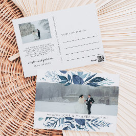 Wild Azure | Weddenfoto Hartelijk dank Briefkaart