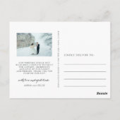 Wild Azure | Weddenfoto Hartelijk dank Briefkaart (Achterkant)