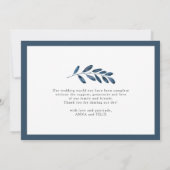 Wild Azure | Weddenschap Foto flat - Hartelijk dan Bedankkaart (Achterkant)