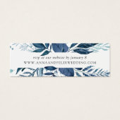 Wild Azure Wedding Website Kaarten | Mini Visitekaartjes (Voorkant)
