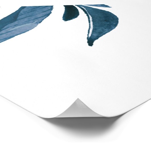 Wild Azure Wedding Welcome Poster (Hoek)