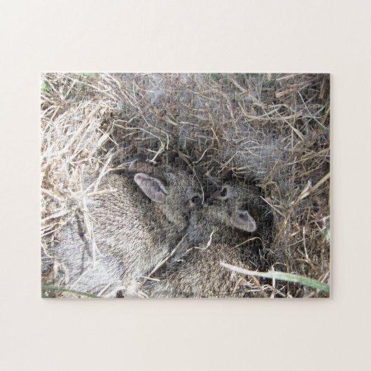 Wild Baby Bunnies Puzzle Legpuzzel (Horizontaal)