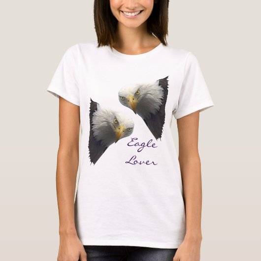 Wild Bald Eagle LOVER T-shirts (Voorkant)