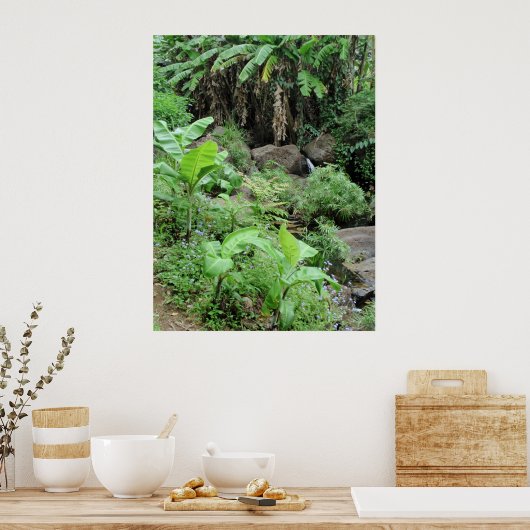 Wild Banana Trees Poster (Keuken)