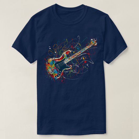 Wild Bass Gitaar T-shirt (Design voorkant)