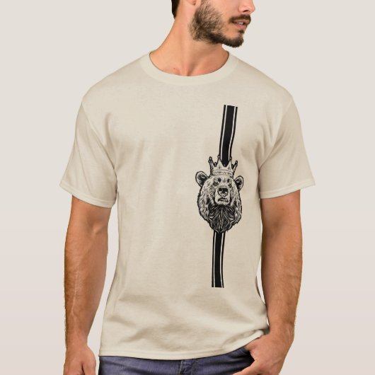 Wild Bear Graphic Men’s T-Shirt  (Voorkant)
