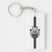 Wild Bear Head Keychain (Voorkant)