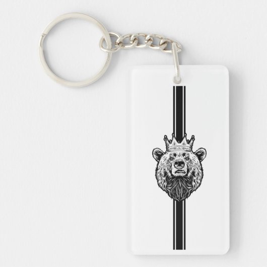Wild Bear Head Keychain (Voorkant)
