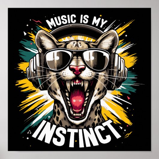 Wild Beats – Muziek is mijn instinct Poster (Voorkant)
