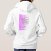 Wild & Beautiful Hoodie – Minimale lijnkunst met i (Achterkant)