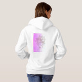Wild & Beautiful Hoodie – Minimale lijnkunst met i (Achterkant volledig)