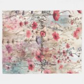 Wild Beauty Geweven: Gemaakt door Wildflower Fleece Deken (Voorkant (Horizontaal))