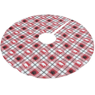 Wild Beer Pit Black Red & White Flannel Pattern Kerstboom Rok