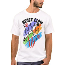 Wild Beest Klauw Artistiek Ontwerp - Levendig Verf