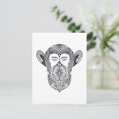 wild beest van het bos doedel briefkaart (Staand voorkant)