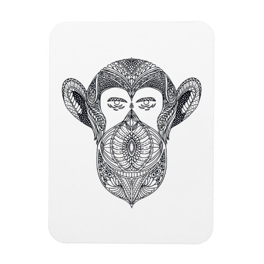 wild beest van het bos doedel magneet (Verticaal)