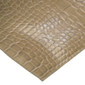 Wild beige bruin alligator krokodillenleer tafelkleed (Gekanteld)