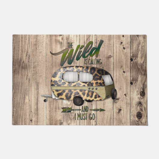 Wild belt en ik moet gaan kamperen deurmat (Voorkant)