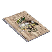 Wild belt en ik moet gaan kamperen notitieboek (Rechterzijde)