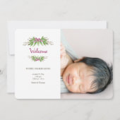 Wild Berries Fotogeboorteaankondiging Aankondiging (Voorkant)