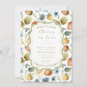 Wild Berry Romance Vrijgezellenfeest Kaart (Voorkant)