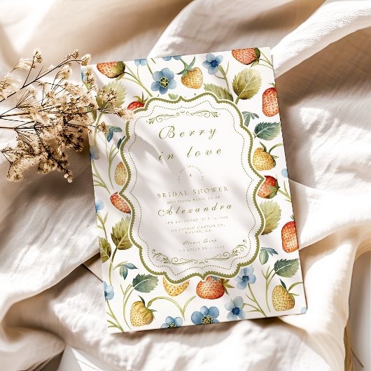 Wild Berry Romance Vrijgezellenfeest Kaart