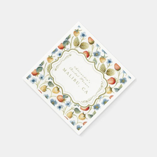 Wild Berry Romance Vrijgezellenfeest Servet (Hoek)