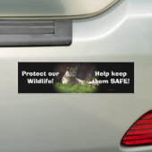 Wild Big Cats Dierenliefhebber Design Bumpersticker (Op auto)