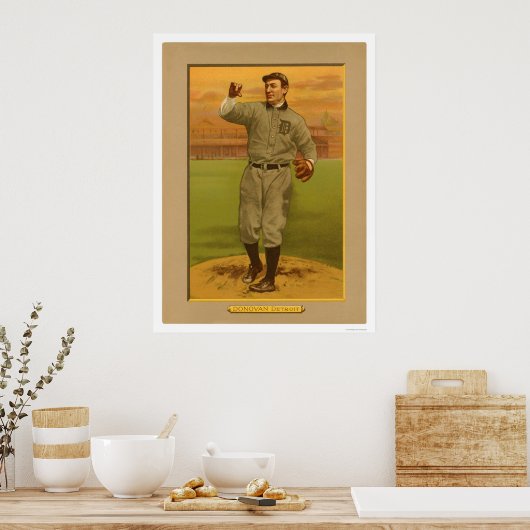 Wild Bill Donovan Tigers Baseball 1911 Poster (Keuken)