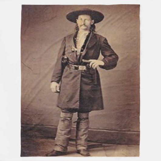WILD BILL HICKOCK Fleece Blankets (Voorkant)