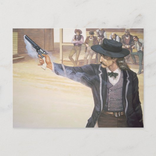 "Wild Bill" Hickok (1837-1876) toont zijn merk aan Briefkaart (Voorkant)