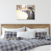 "Wild Bill" Hickok (1837-1876) toont zijn merk aan Canvas Afdruk (Insitu (Slaapkamer))