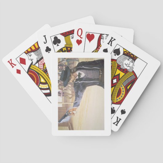 "Wild Bill" Hickok (1837-1876) toont zijn merk aan Pokerkaarten (Achterkant)