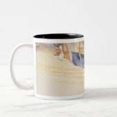 "Wild Bill" Hickok (1837-1876) toont zijn merk aan Tweekleurige Koffiemok (Links)