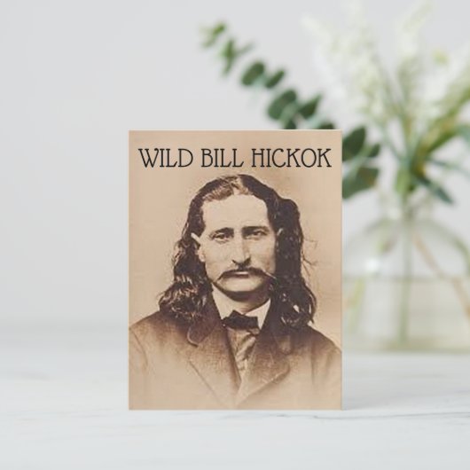 WILD BILL HICKOK-BRIEFKAARTEN BRIEFKAART (Staand voorkant)