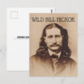 WILD BILL HICKOK-BRIEFKAARTEN BRIEFKAART (Voorkant / Achterkant)