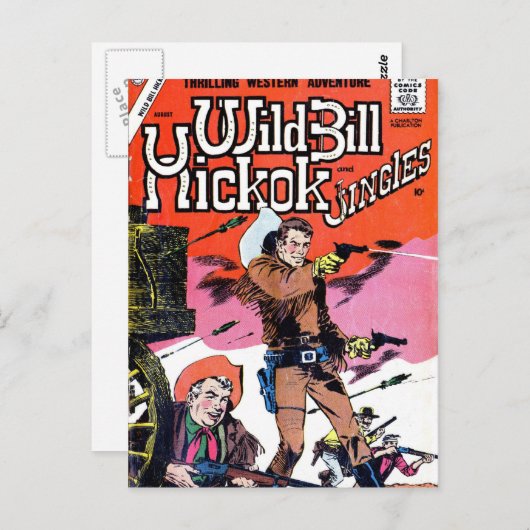Wild Bill Hickok Comic Briefkaart (Voorkant / Achterkant)