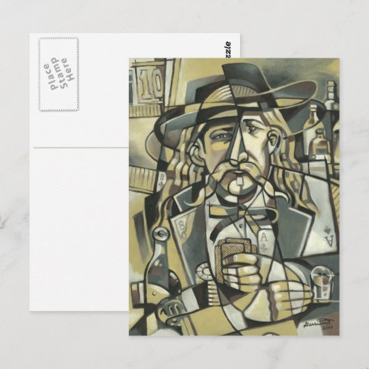 Wild Bill Hickok-cubisme Briefkaart (Voorkant / Achterkant)
