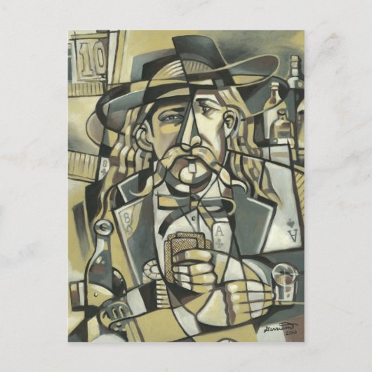 Wild Bill Hickok-cubisme Briefkaart (Voorkant)