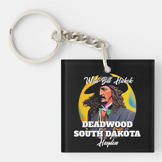 Wild Bill Hickok Deadwood Sleutelhanger (voorkant)